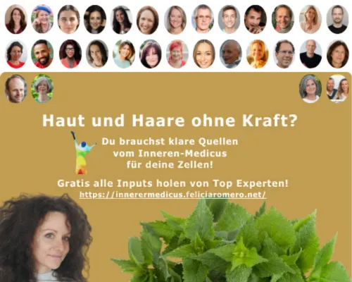 Viele Experten-Porträts rund um Felicia Romero — Ankündigungsbild des Kongresses „Innerer Medicus".
